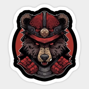 samurai bear Sticker